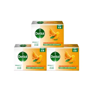 【Dettol 滴露】清新柑橘香皂含抗菌成份(100g*3入)