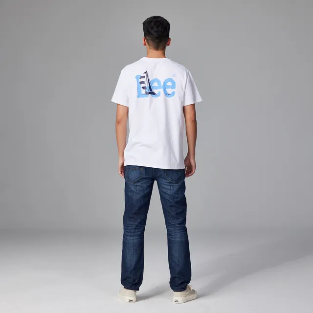 【Lee】男裝 牛仔褲 / 涼感 731 中腰舒適小直筒 深藍洗水(LB317019894)