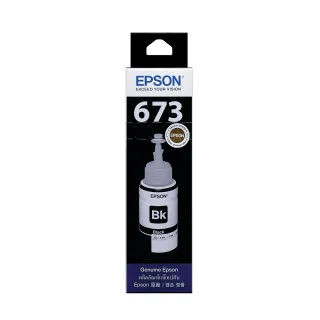 【EPSON】673 原廠黑色墨水罐/墨水瓶 70ml(T673100)