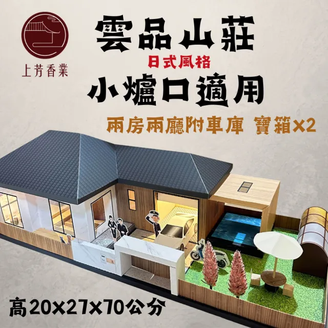 【上芳香業】往生金紙 紙紮用品 小爐口 紙紮屋 雲品山莊別墅(附地契 紅圓 魂身 靈骨塔 殯儀館適用)