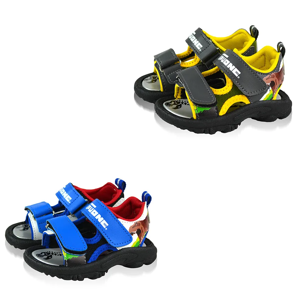 【TOPU ONE】12.5-17.5cm兒童鞋 涼鞋 休閒鞋 恐龍輕量減壓(藍&綠色)
