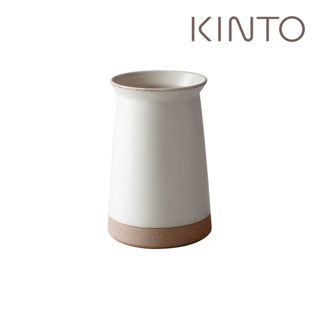 【Kinto】CLK-211陶瓷餐具收納筒7.5cm-白