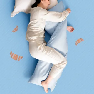 【Embrace 英柏絲】多角度多造型可頌枕 抱枕 A型枕 側睡舒壓 L型枕變化版 媽媽枕 抬腿 孕婦 MIT(多色任選)