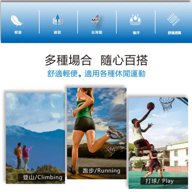 【芽比】6雙組MIT台灣製黑底毛巾底氣墊襪(運動襪 氣墊襪 毛巾底襪 厚襪)
