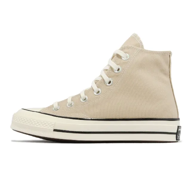 【CONVERSE】帆布鞋 Chuck 70 HI 男鞋 女鞋 奶茶色 高筒 奶油底 1970 三星 黑標 休閒鞋(A03446C)