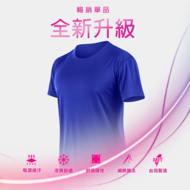 【HODARLA】三件組FLARE 100 PLUS 男女款短袖T恤排汗衫 台灣製(共9色-LXL賣場 超防曬 團體服)