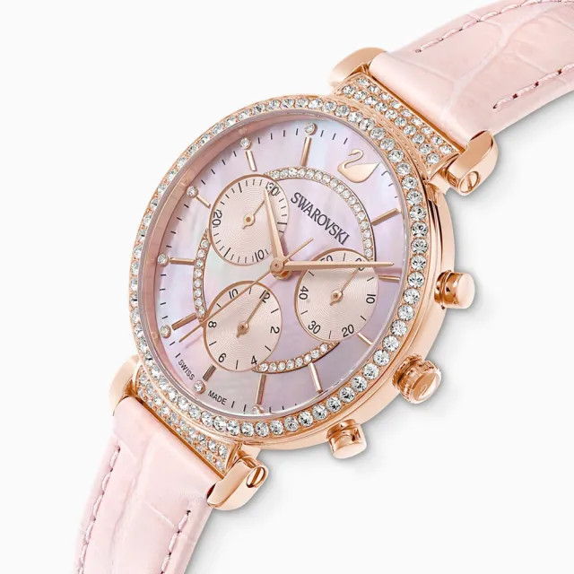 【SWAROVSKI 施華洛世奇】PASSAGE CHRONO 幸福航程計時腕錶(5580352)