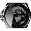 【TIMEX】天美時 風格系列  八角錶圈 低調黑紳士手錶 銀x藍 TXTW2V43200