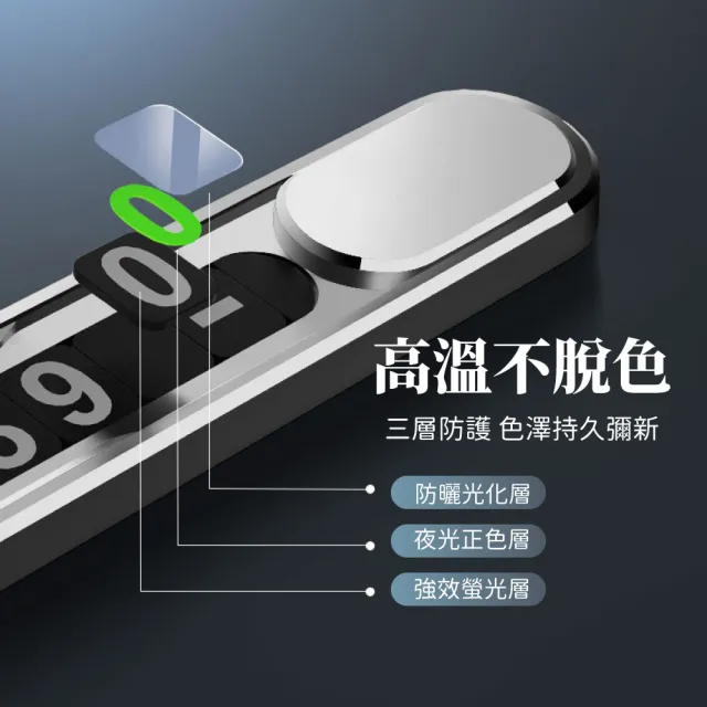 【汽車用品】磁吸式臨時停車號碼牌(夜光停車牌 移車牌 挪車牌 汽車用品 汽車周邊 臨停 電話號碼牌)