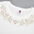 【ILEY 伊蕾】優雅氣質刺繡珍珠縲縈針織上衣(白色；M-XL；1231455013)