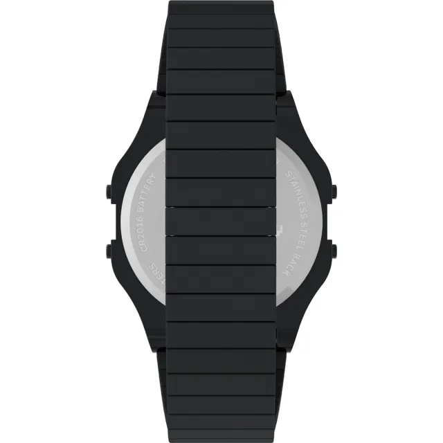 【TIMEX】天美時 x  T80 x Space Invaders  伸縮錶帶電子錶 黑 TXTW2V39900