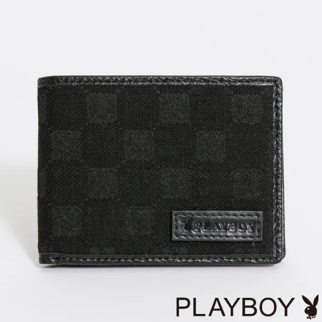 【PLAYBOY】基本短夾 Modish系列(黑色)