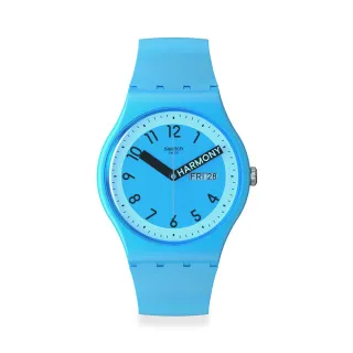 【SWATCH】New Gent 原創系列手錶 PROUDLY BLUE 男錶 女錶 瑞士錶 錶(41mm)