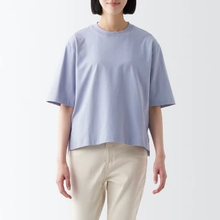 【MUJI 無印良品】女棉混涼感寬版短袖T恤(共6色)