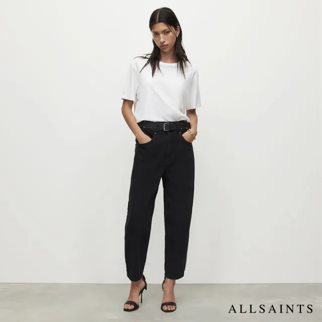 【ALLSAINTS】PIPPA 純棉舒適愜意男友風LOGO短袖T恤-白 WM109W(舒適版型)