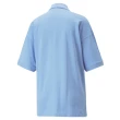 【PUMA】PUMA 流行系列 Classics Pique 女款 藍色 短袖襯衫 KAORACER 53808093
