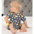 【Piccalilly】英國皮卡儷儷有機棉嬰幼兒短版連身衣(海灘日)