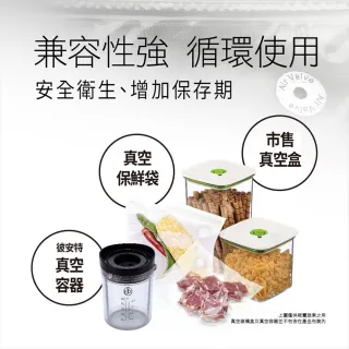 【台隆手創館】Bianco di puro便攜式真空食物保鮮機(玫瑰金/太空灰)