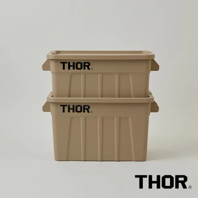 【THOR】THOR BOX 收納箱 75L(透黑/黑色/軍綠/沙棕/灰藍/透明)