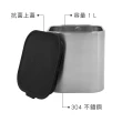 【Master Class】抗菌蓋不鏽鋼收納罐 1L(收納瓶 儲物罐 零食罐)