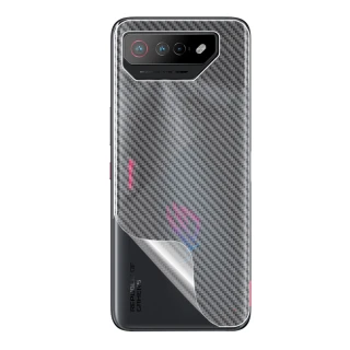 【o-one大螢膜PRO】ASUS ROG Phone 7 滿版手機背面保護貼-CARBON(贈鏡頭貼1入)