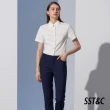 【SST&C 最後55折】白色基礎款短袖修身襯衫7562304007