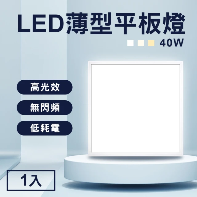 TheLife 樂生活 嚴選 省電LED薄型40W導光板60x60cm 1入(面板燈/輕鋼架燈/天花板燈/平板燈/CNS認證)