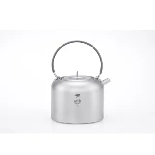 【Keith】鎧斯純鈦攜帶式環保輕量茶壺 1.5L / Ti3907(鈦茶壺純鈦壺居家戶外露營野餐沖泡茶冷熱開水壺)