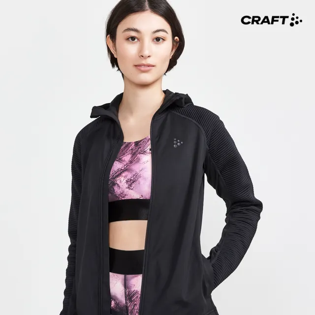 【CRAFT】女 ADV HIT ZIP HOODIE W 連帽拉鍊外套(1912470-999000)