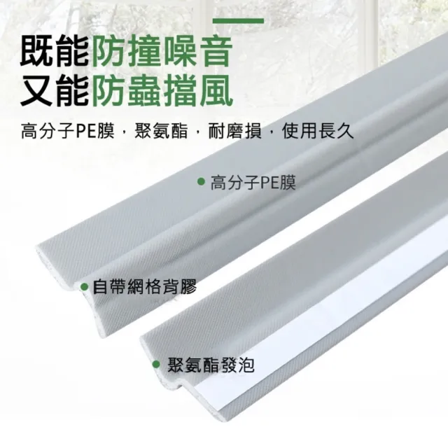 【SW】N型-U型 2米 推拉窗密封條(門窗門縫 防風 隔音 自黏 窗戶擋風條)