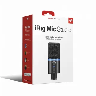 【IK Multimedia】iRig Mic Studio Black 專業電容麥克風 黑色(原廠公司貨 商品保固有保障)