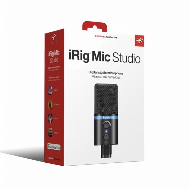 【IK Multimedia】iRig Mic Studio Black 專業電容麥克風 黑色(原廠公司貨 商品保固有保障)