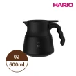 【HARIO】V60 VHSN系列雙層真空不鏽鋼保溫咖啡壺PLUS 02 600ml(露營/戶外/保溫/咖啡壺)