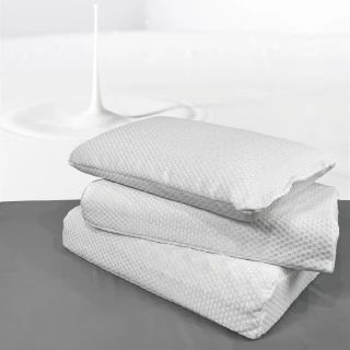 【日禾家居】買一送一 泰國天然乳膠枕 附針織防塵套 多款可挑(加贈舒柔棉枕套 枕頭)