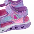 【SKECHERS】女童 涼鞋 拖鞋系列 閃燈鞋 FLUTTER HEARTS SANDAL(303105LPKMT)
