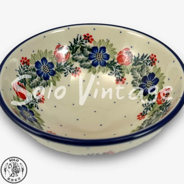 【SOLO 波蘭陶】波蘭製 CA 波蘭陶 14CM 中式碗 經典1535花環系列 CERAMIKA ARTYSTYCZNA