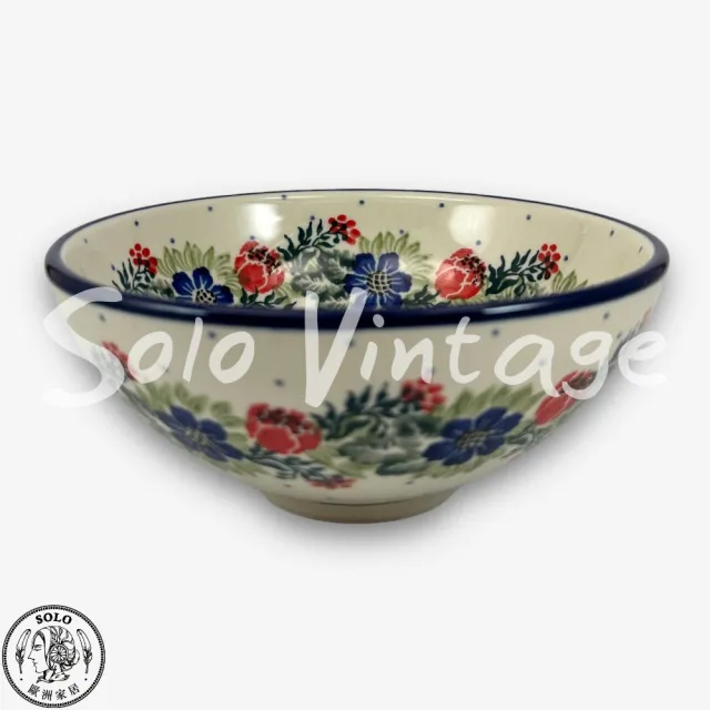 【SOLO 波蘭陶】波蘭製 CA 波蘭陶 14CM 中式碗 經典1535花環系列 CERAMIKA ARTYSTYCZNA