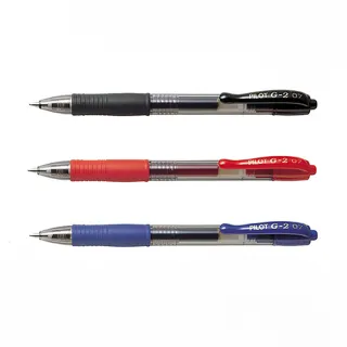 【PILOT 百樂】G2自動鋼珠筆 0.7mm / 支 BL-G2-7(黑藍紅)