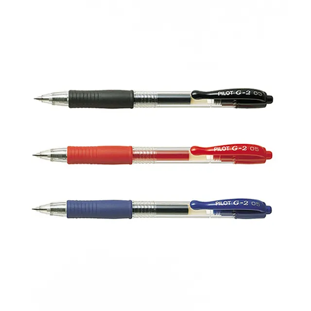 【PILOT 百樂】G2自動鋼珠筆 0.5mm / 支 BL-G2-5(黑藍紅)