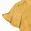【ILEY 伊蕾】優雅提織蝴蝶結領造型萊賽爾纖維上衣(黃色；M-XL；1232211102)