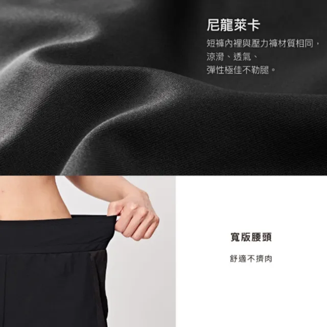 【iFit】愛瘦身 Fitty 網布拼接雙層運動短褲