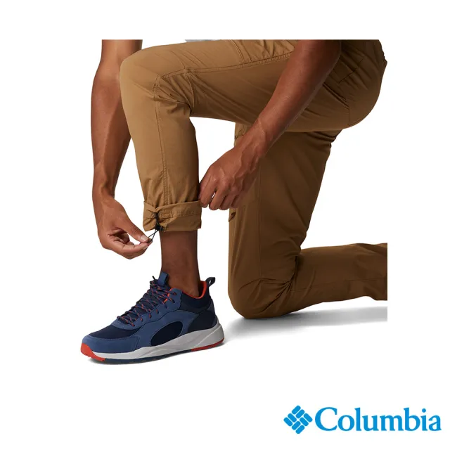 【Columbia 哥倫比亞 官方旗艦】男款-Maxtrail™防潑彈性長褲-棕色(UAE59880BN / 2023春夏)