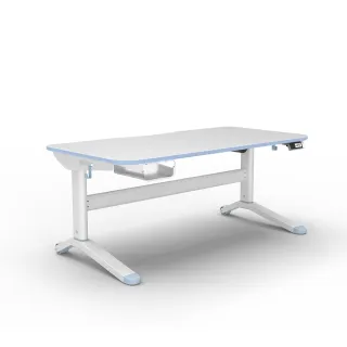 【林製作所】高50-73cm兒童電動成長桌 寧靜藍(書桌 兒童書桌椅 電動升降桌 一起長高桌)