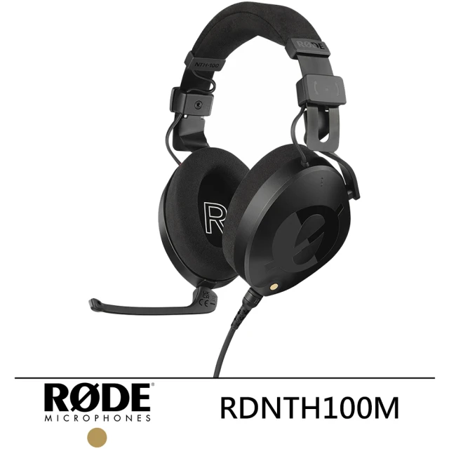 【RODE】NTH-100M 耳罩式監聽耳機 耳麥版--公司貨(RDNTH100M)