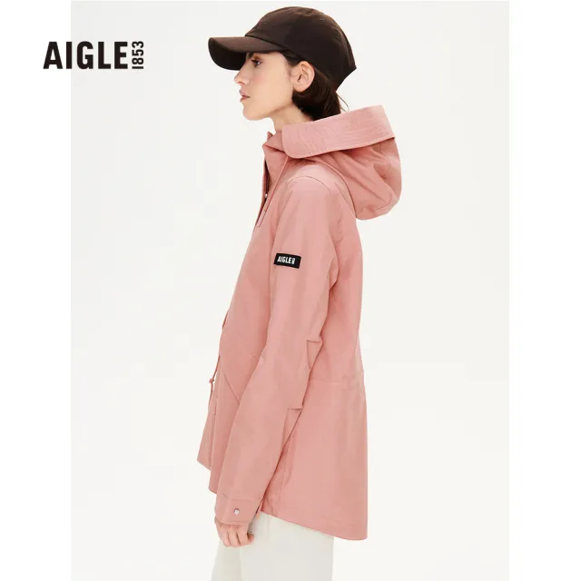 【AIGLE】女 MTD 防水透氣外套AG-FAC46A026 深粉紅(女外套 防水透氣外套)