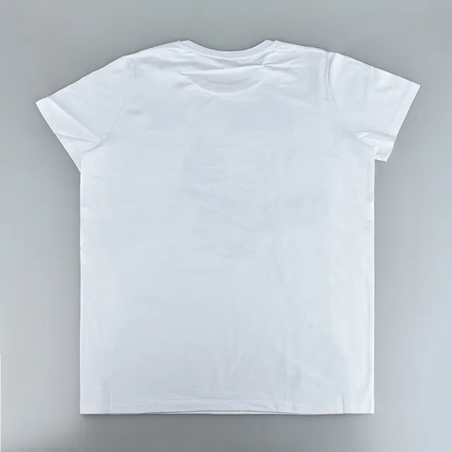 【Alexander McQueen】ALEXANDER McQUEEN 黑字LOGO風鈴草結合骷髏頭圖案純棉短袖T恤(女款/白)
