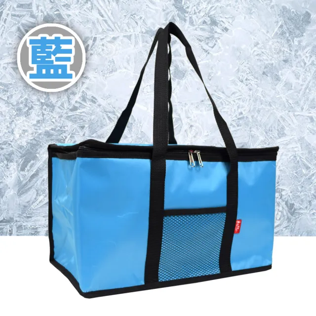 【G+居家】環保購物防潑水保溫袋-加大款(前置網袋設計)