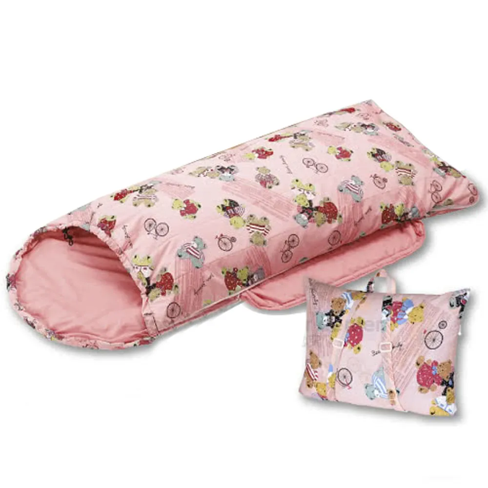 【意都美 Litume】台灣製 PK保溫棉可拆式兒童睡袋.保暖棉化纖睡袋(C1065 粉桔)