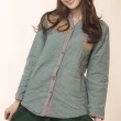 【雪莉亞】日系亞麻布襯衫超保暖上衣(藍色.綠色)