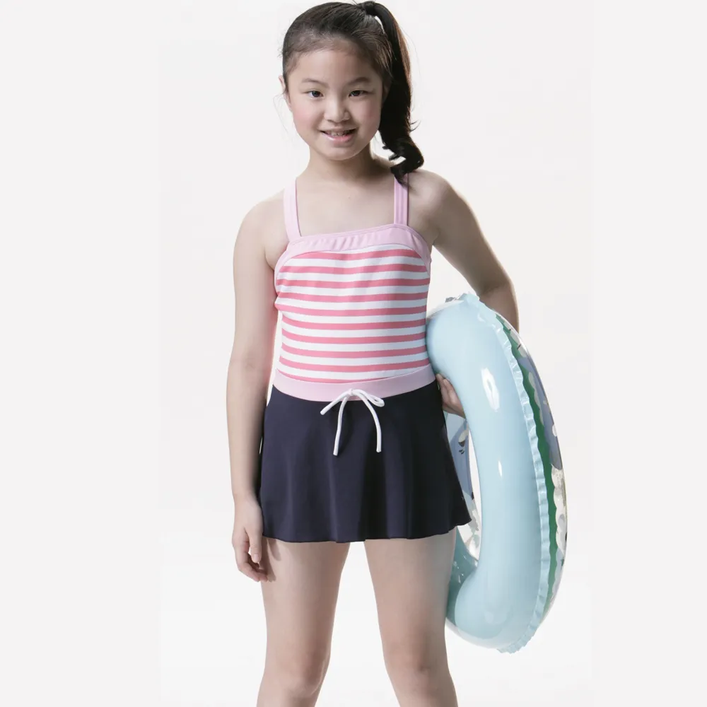 【SAIN SOU】SPA/泡湯專用女童連身裙泳裝(附泳帽A88205)
